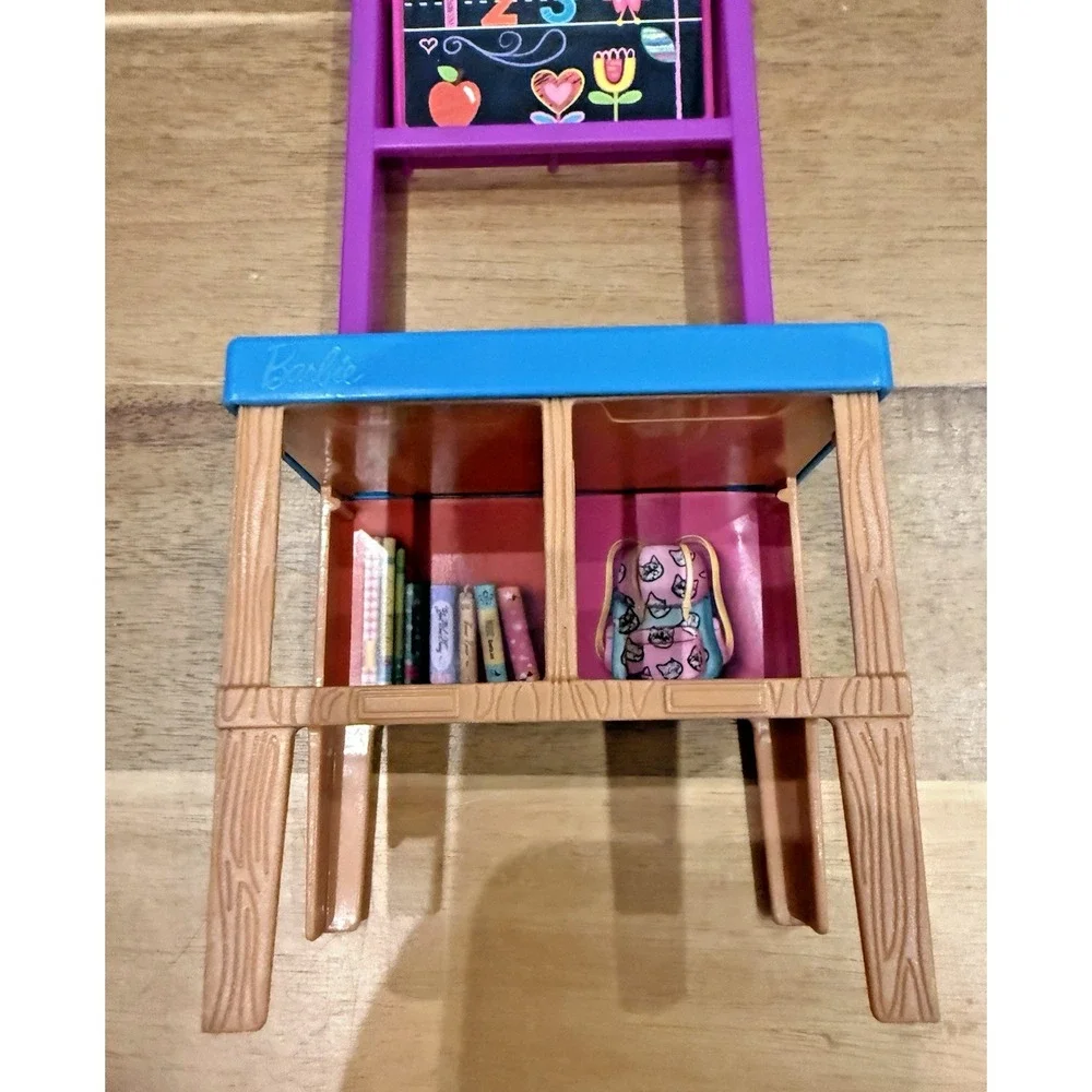Barbie I Love School HRG85 Chalkboard Shelf Classroom Replacement Furniture